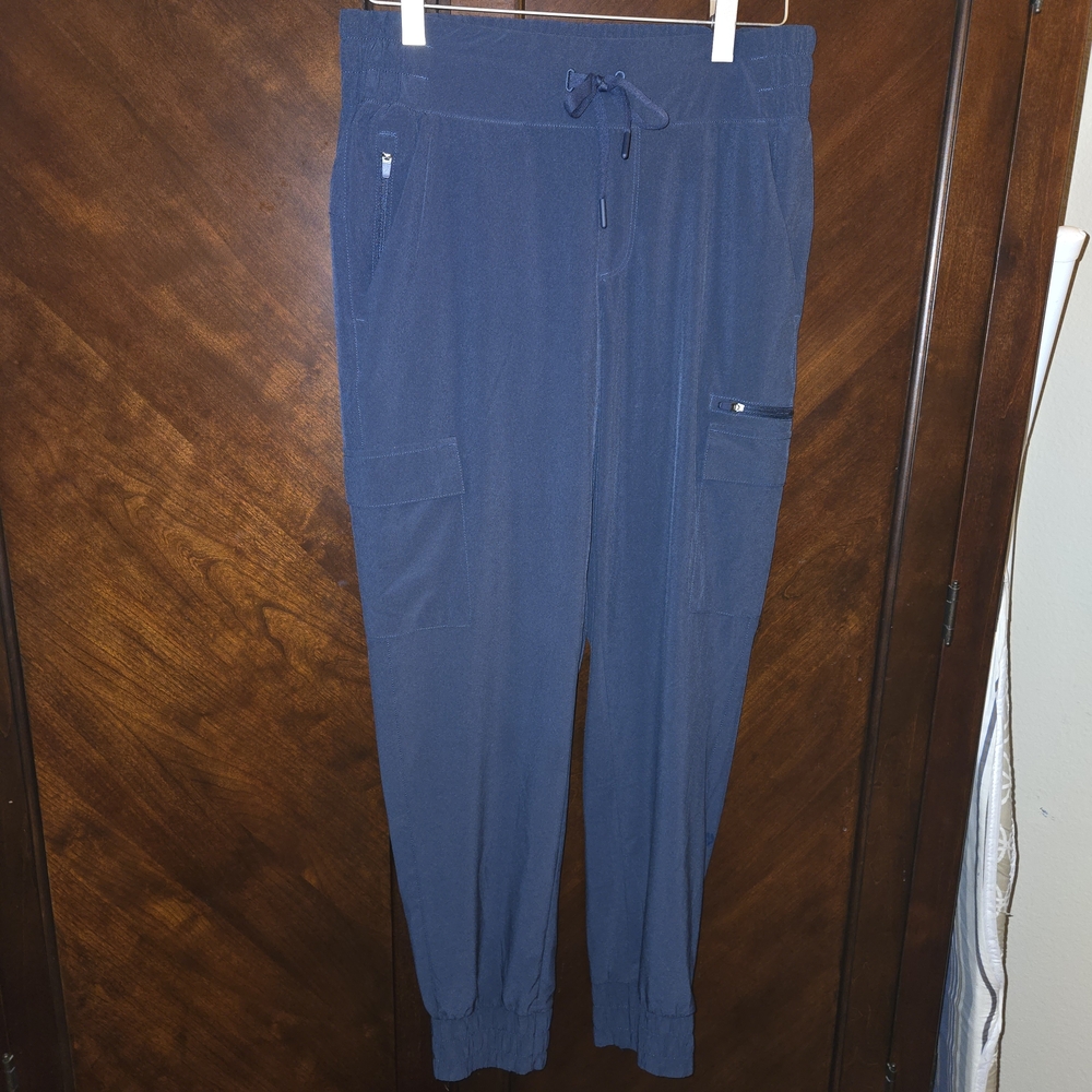 🌺 all in motion Navy Blue Women's Jogger Track Pants with Cargo Pockets